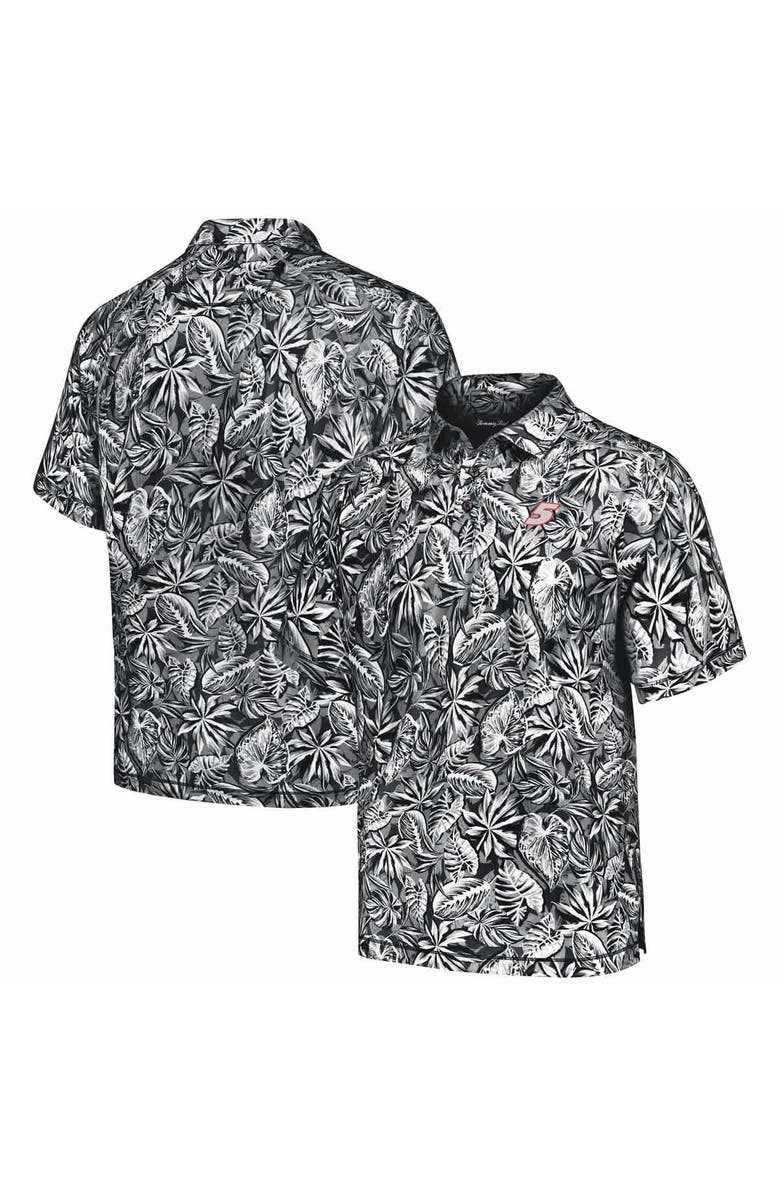 Tommy Bahama Men's Tommy Bahama Black Kyle Larson Sport Tropical Score IslandZone Polo, Main, color, 