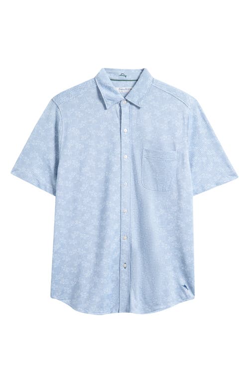 Tommy Bahama San Lucio Lotos Floral Islandzone® Short Sleeve Cotton Blend Button-up Shirt In Multi