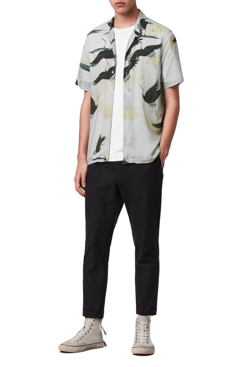 Yonder Slim Fit Short Sleeve Button-Up Shirt, Alternate, color, ECRU WHITE
