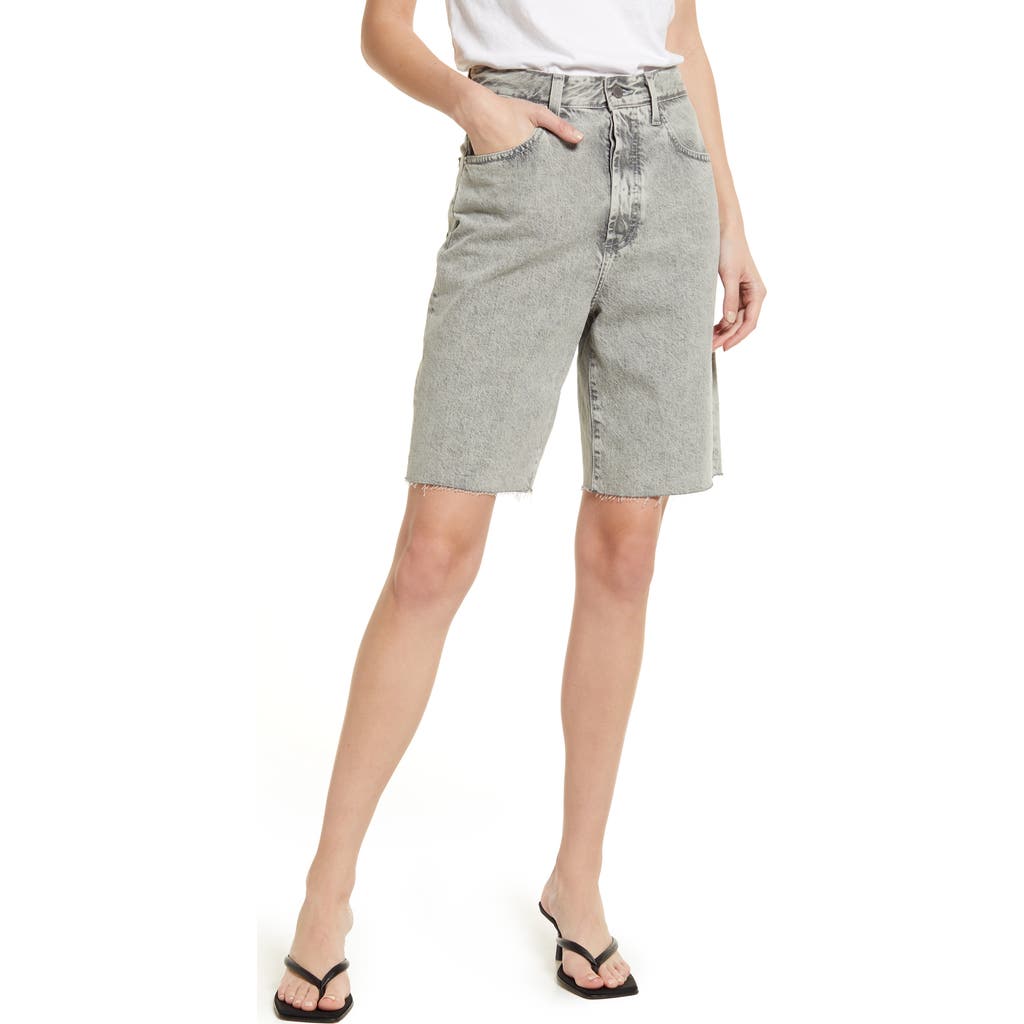 AG AG KERAH RELAXED RAW HEM DENIM BERMUDA SHORTS