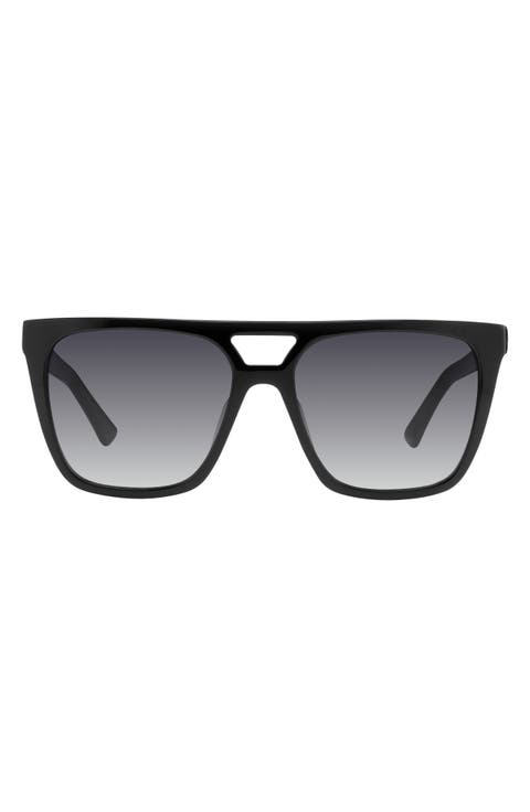 56mm Gradient Square Sunglasses