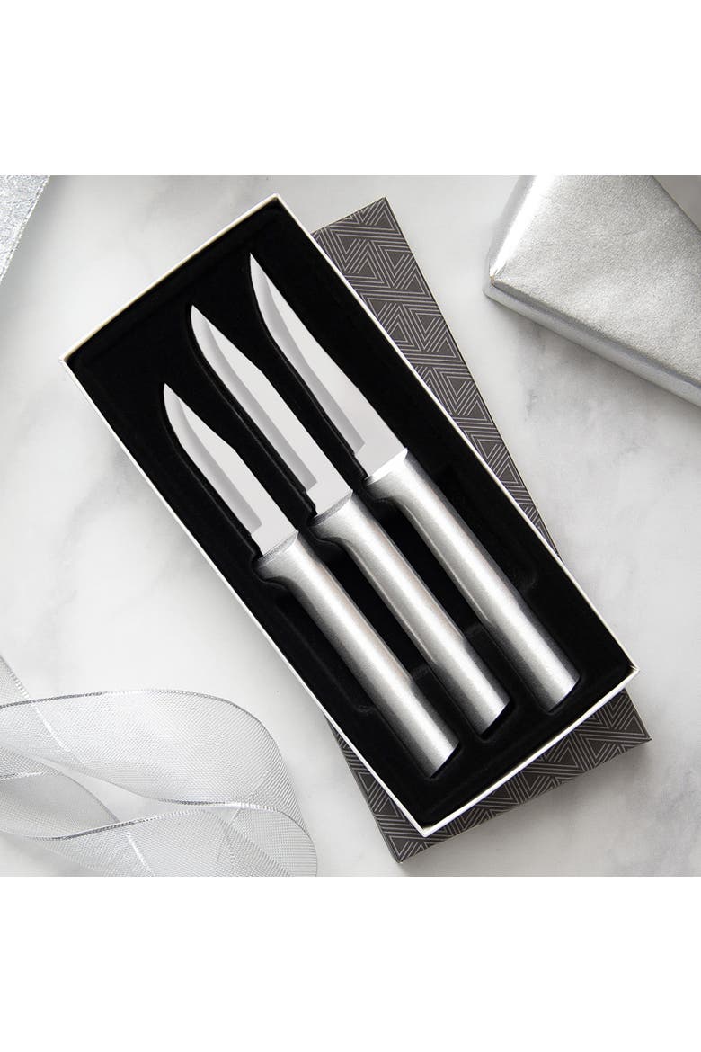 3 Piece Paring Knives Galore Set, Alternate, color, Silver