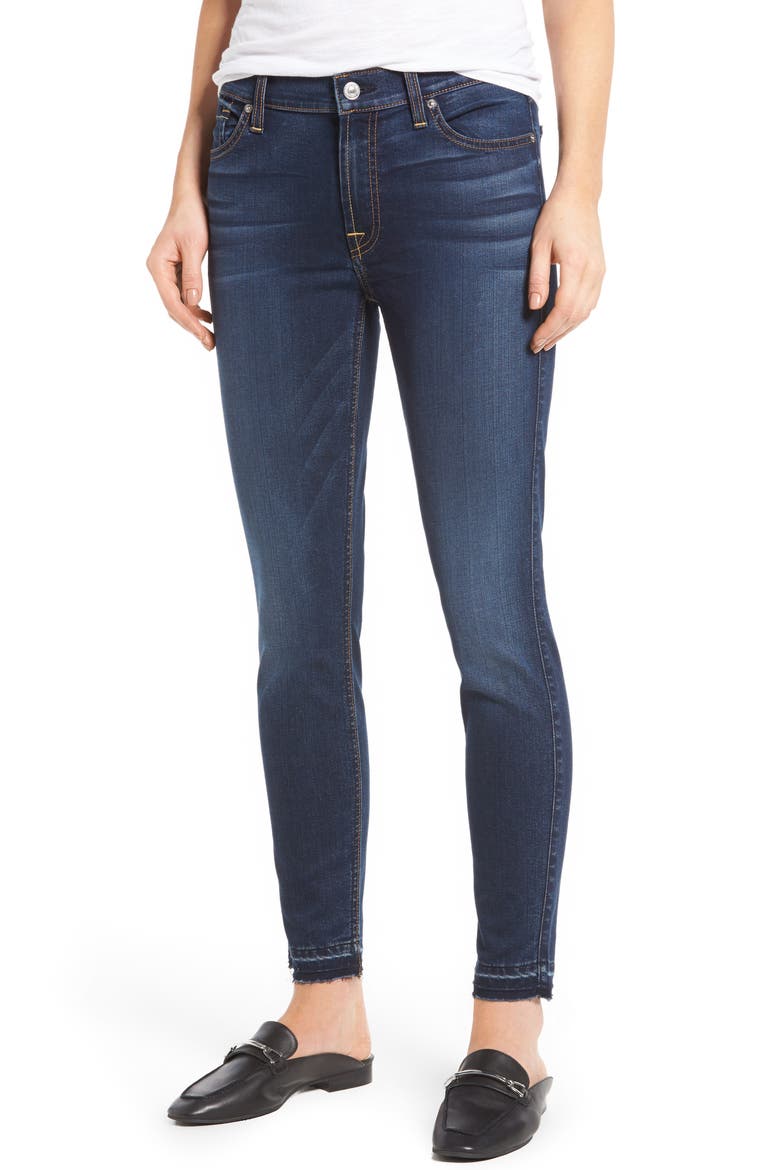 7 For All Mankind® b(air) Released Hem Ankle Skinny Jeans (b(air)Night Shadow), Main, color, BAIR NIGHT SHADOW