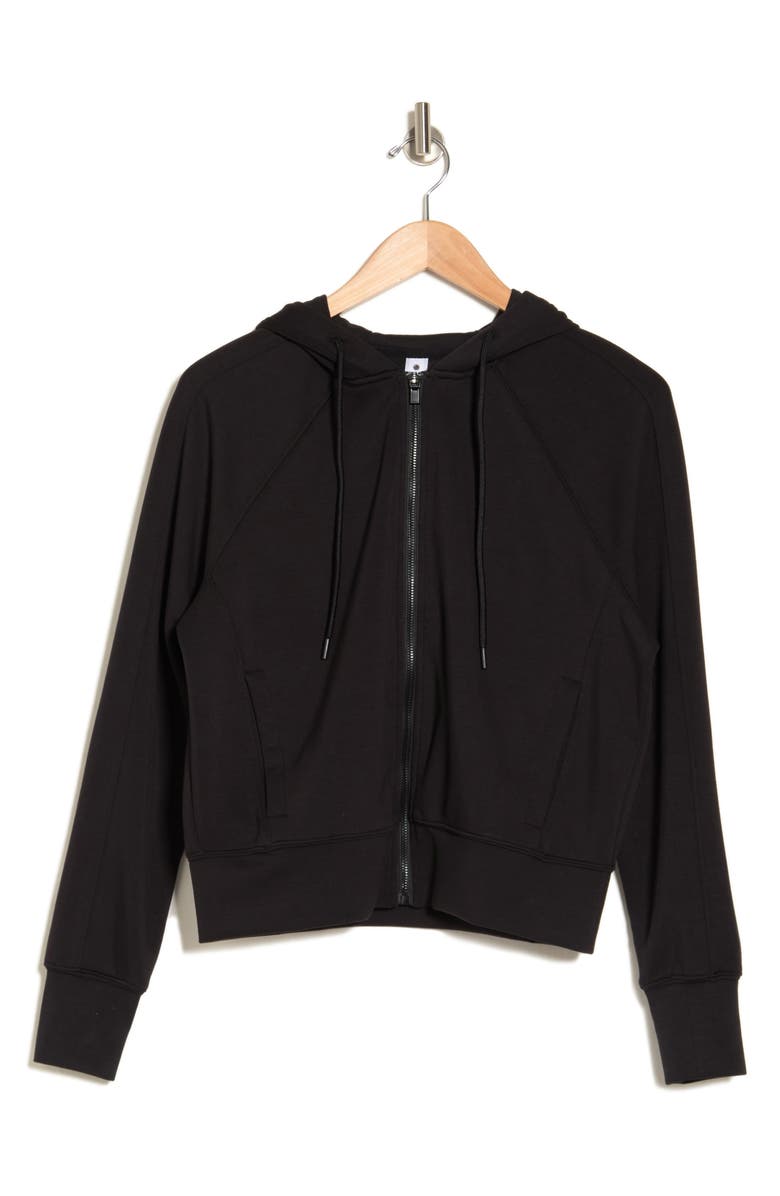 YOGALICIOUS Amy Hooded Scuba Jacket, Alternate, color, 