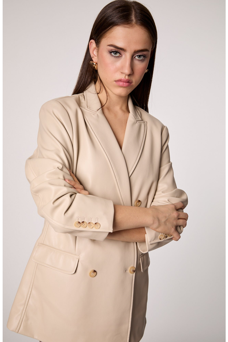 Your Ex Boyfriends Blazer, Alternate, color, Bone