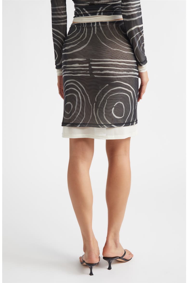 Duet Double Layer Micromesh Skirt, Alternate, color, GESTURE