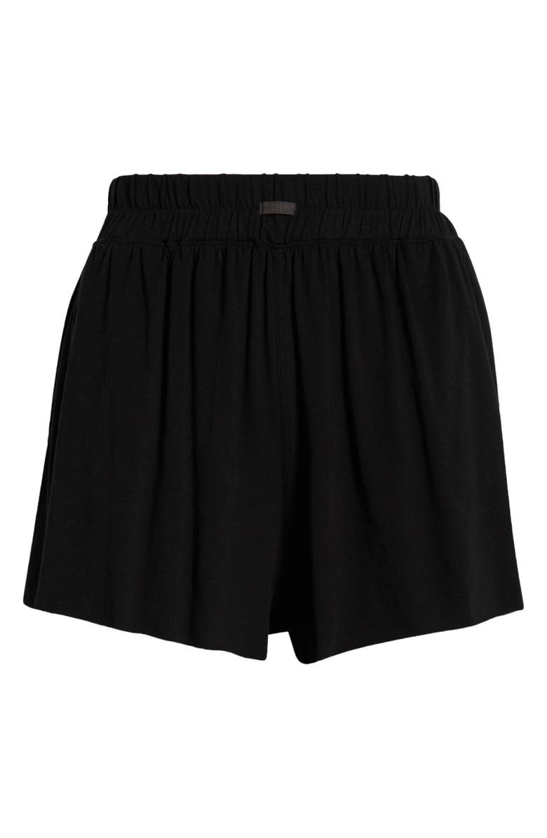 Lunya Organic Pima Cotton Sleep Shorts, Alternate, color, Immersed Black