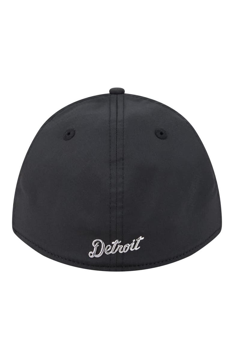New Era Men's New Era Black Detroit Tigers Metallic 39THIRTY M-Crown Flex Hat, Alternate, color, Black