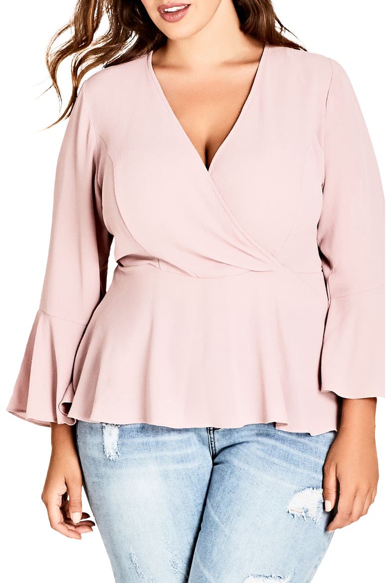 Sweetly Tied Top, Main, color, ROSE WATER