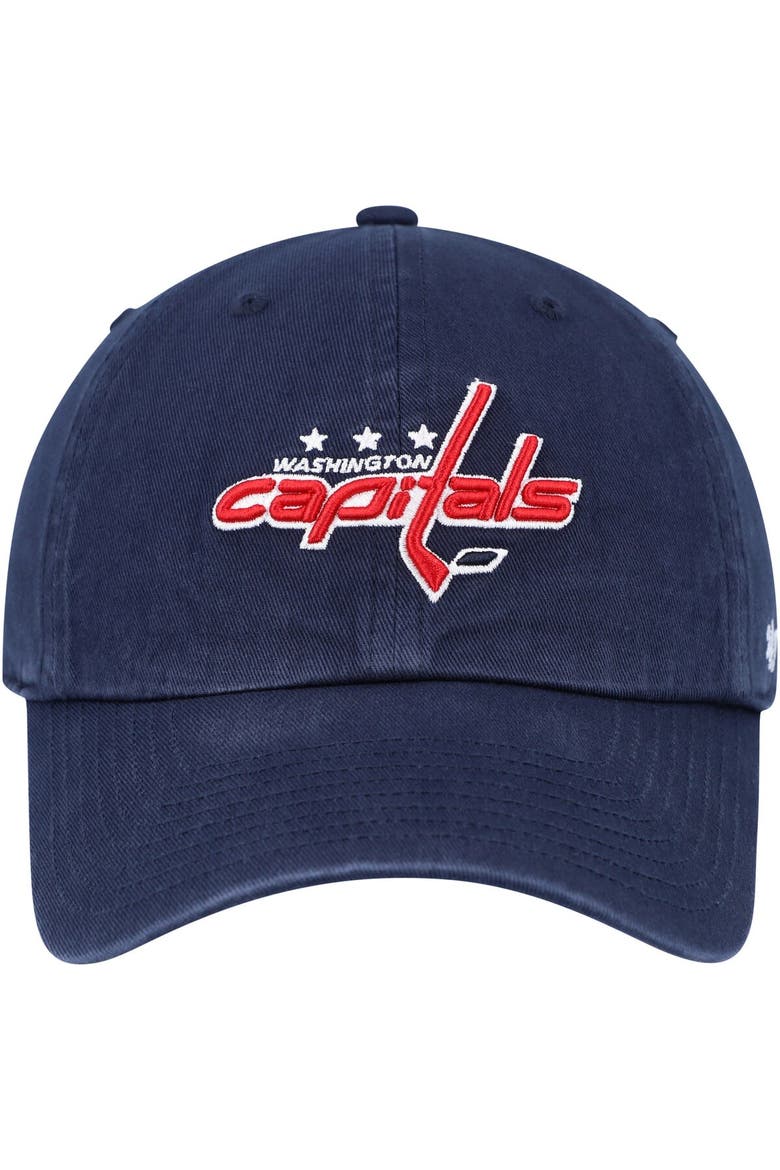 Men's '47 Navy Washington Capitals Clean Up Adjustable Hat, Alternate, color, Navy
