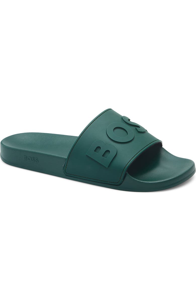 BOSS Kirk Slide Sandal, Main, color, Open Green