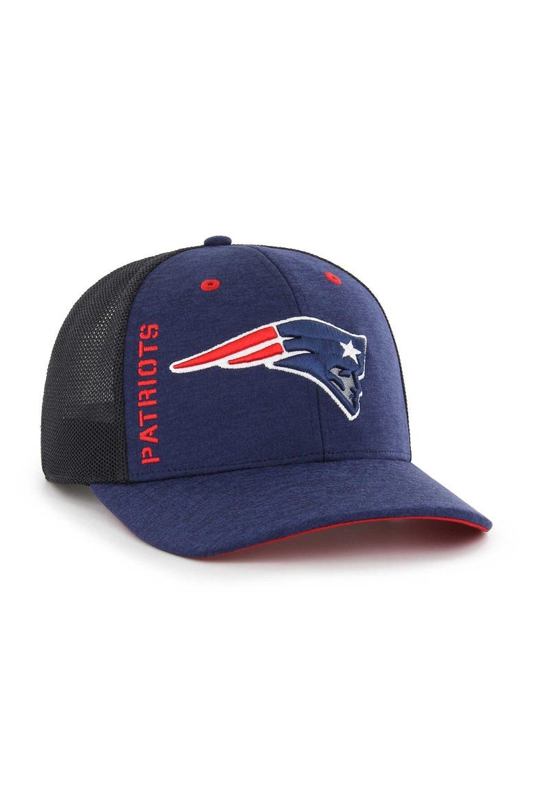 Men's '47 Navy New England Patriots Pixelation Trophy Flex Hat, Alternate, color, Navy