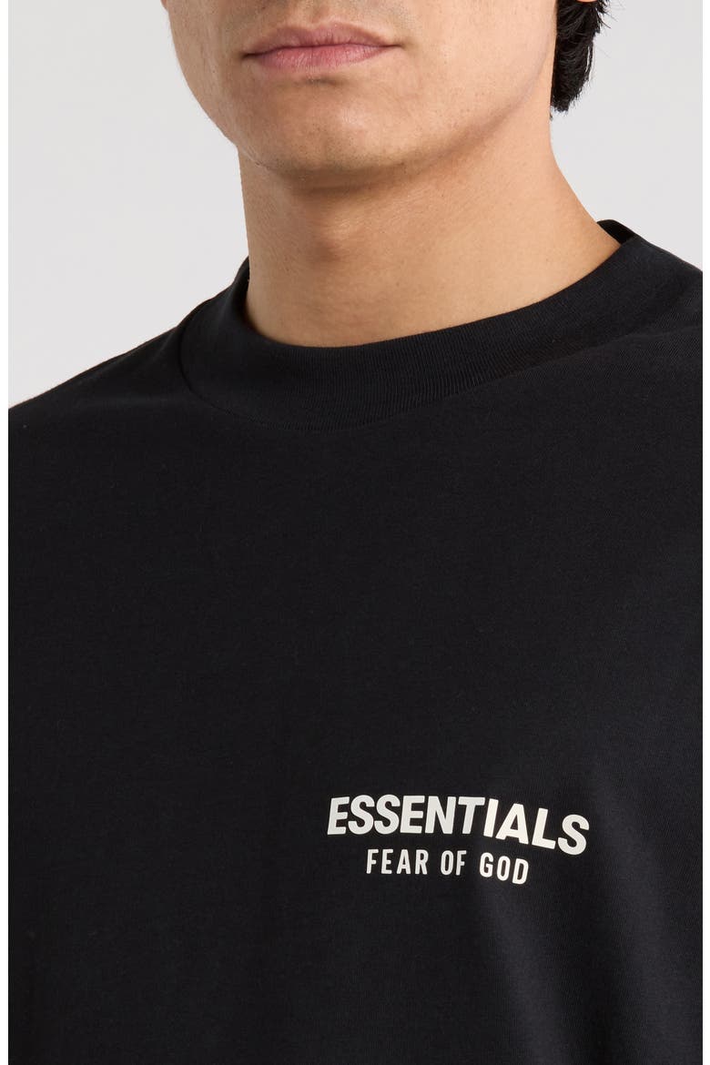 Classic Fit Long Sleeve Logo Graphic T-Shirt, Alternate, color, VINTAGE BLACK / WHITE
