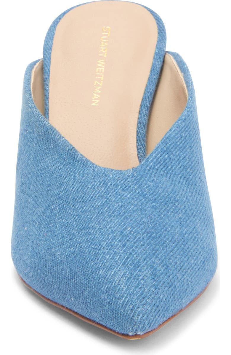 Stuart Weitzman Lula Pointed Toe Pump, Alternate, color, Mid Blue