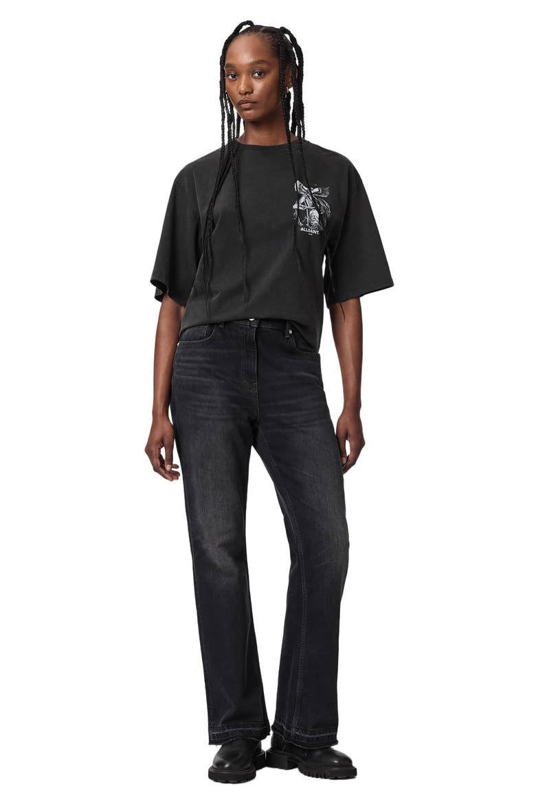 Seraph Amelie Graphic Tee, Alternate, color, WASHED BLACK