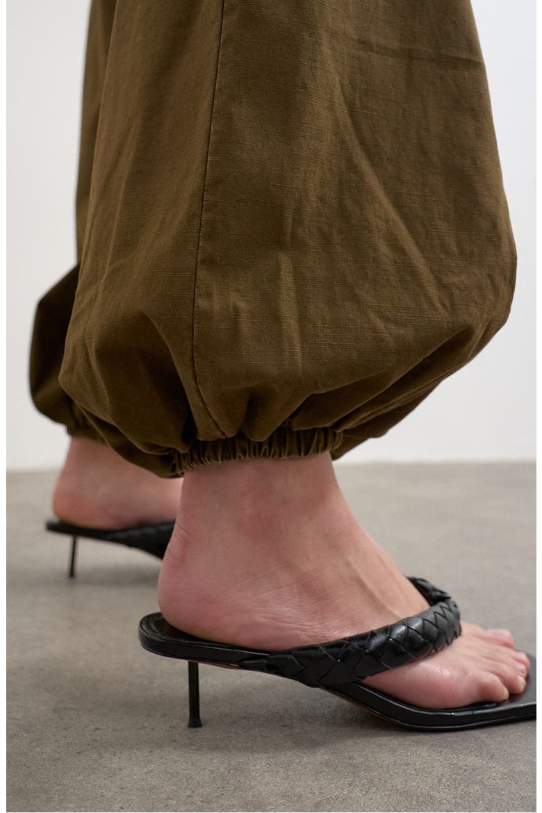 Cotton Balloon Pants, Alternate, color, BROWN