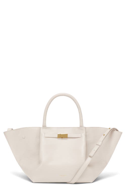 Demellier The Midi New York Tote Bag In Off White