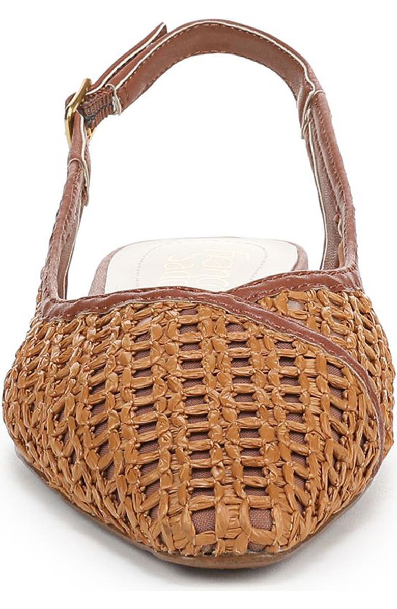 Franco Sarto Raena Slingback Flat, Alternate, color, Wicker Brown