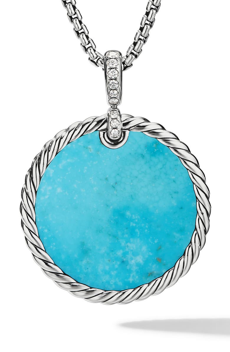 David Yurman Elements Disc Pendant, Main, color,