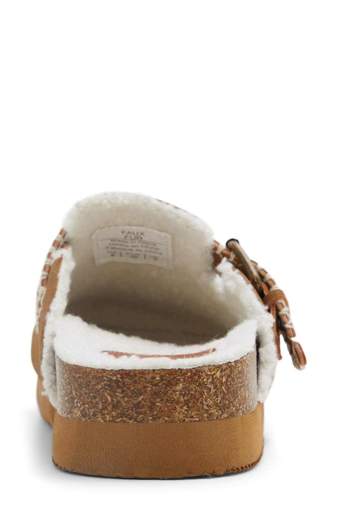 Roxy Honey Faux Shearling Clog, Alternate, color, 