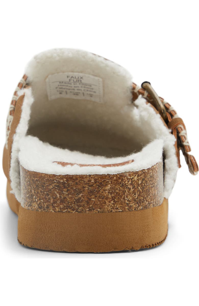 Roxy Honey Faux Shearling Clog, Alternate, color,