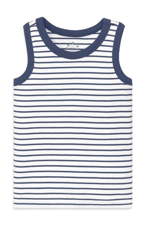 Kids Rib Tank In Stripe (Toddler, Little Kid, Big Kid)