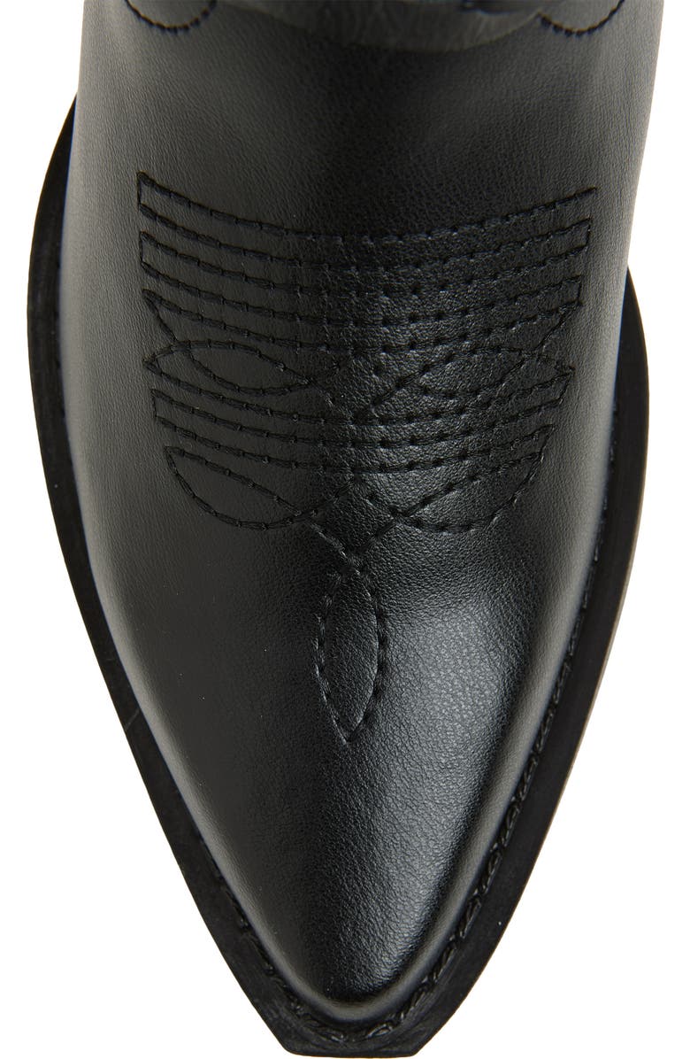 Steve Madden Ames Western Boot, Alternate, color, Black Leather