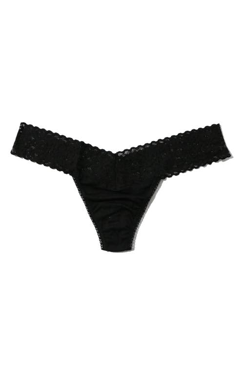 Hanky Panky Low Rise Lace Trim Thong