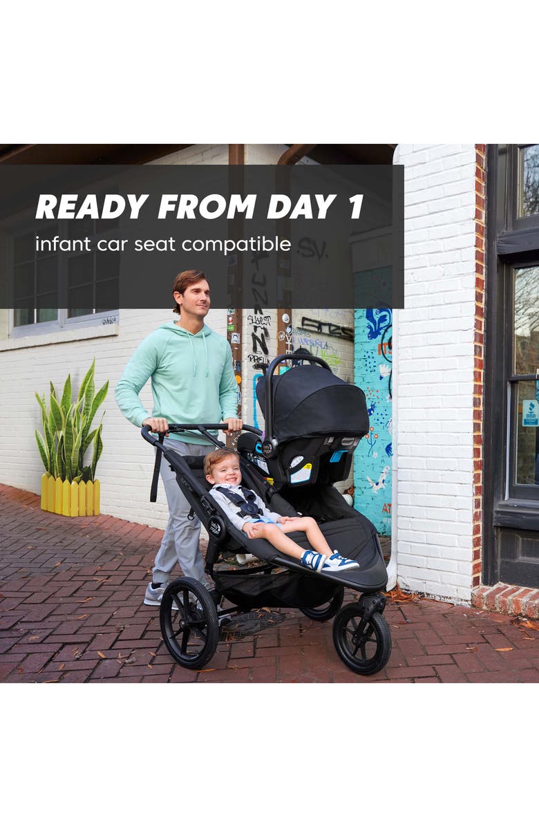 Baby Jogger Summit<sup>™</sup> X3 Double Jogging Stroller, Alternate, color, Midnight Black