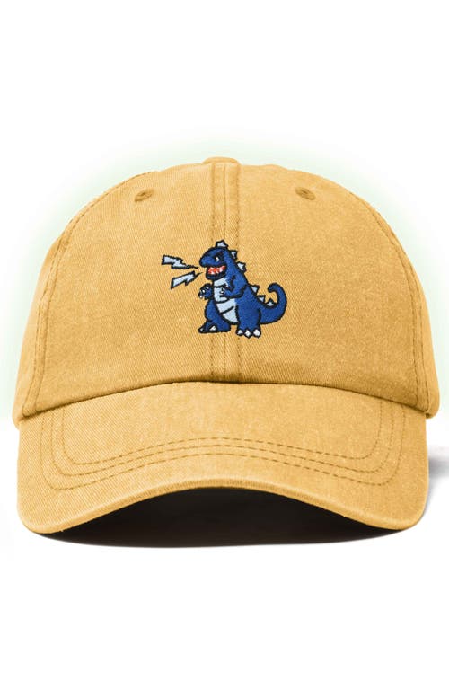 Dalix Big Lizard Cap In Washed Gold
