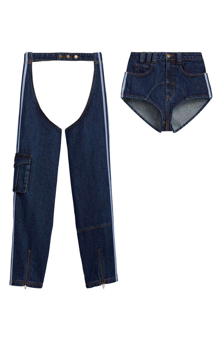 adidas x IVY PARK Denim Chaps, Alternate, color, 