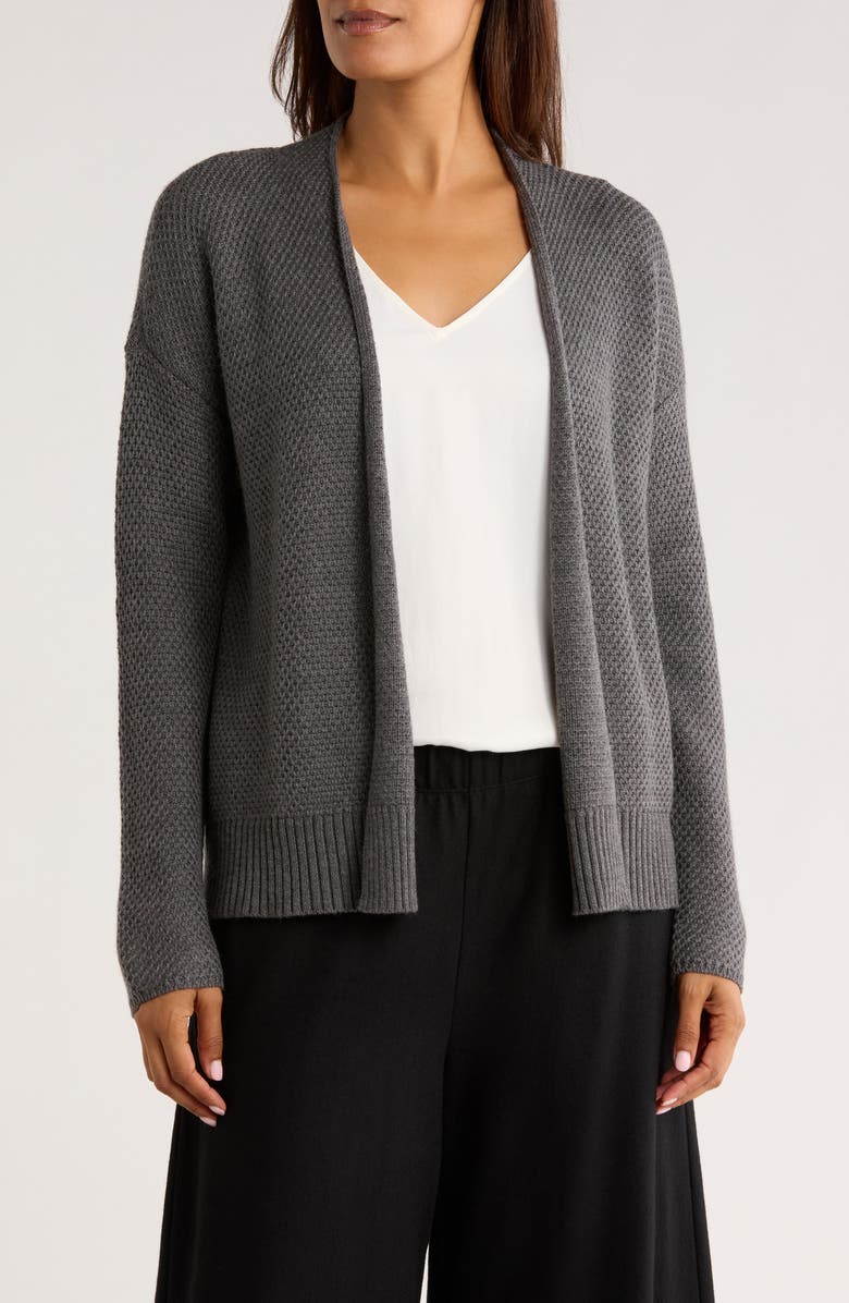 Eileen Fisher Wool Cardigan, Main, color, 