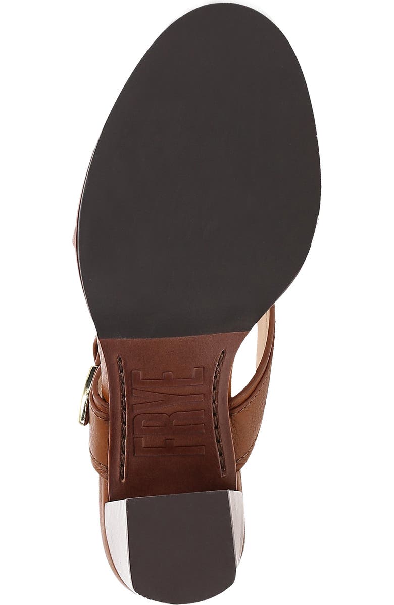 Frye Stella Buckle Sandal, Alternate, color, Dark Latte
