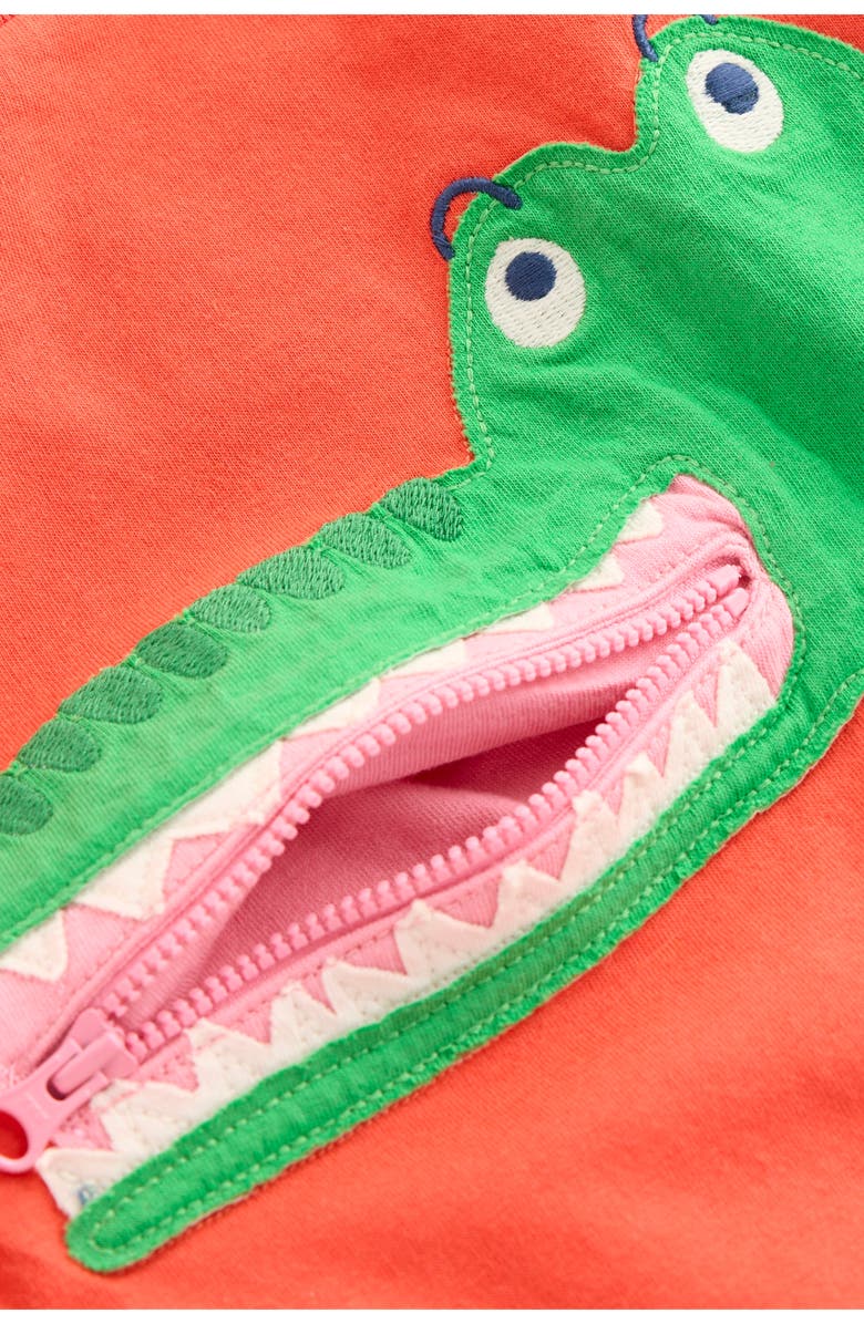 Mini Boden Kids' Alligator Appliqué Cotton Graphic T-Shirt, Alternate, color, 