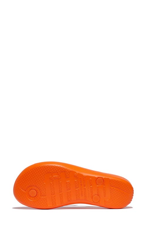 Fitflop Iqushion™ Splash Crystal Flip Flop In Pop Orange