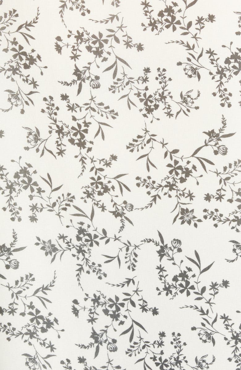 GIBSONLOOK Floral Flutter Sleeve Chiffon Top, Alternate, color, 