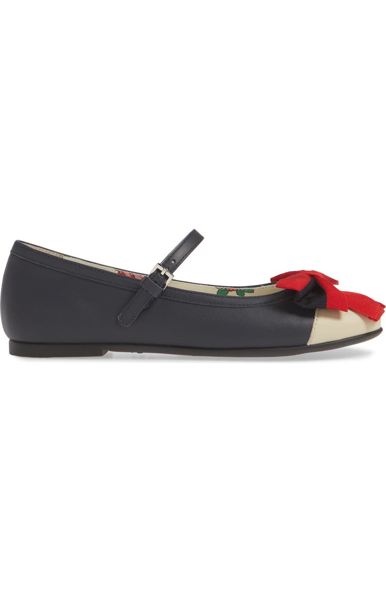 Gucci Web Bow Mary Jane Flat, Alternate, color,