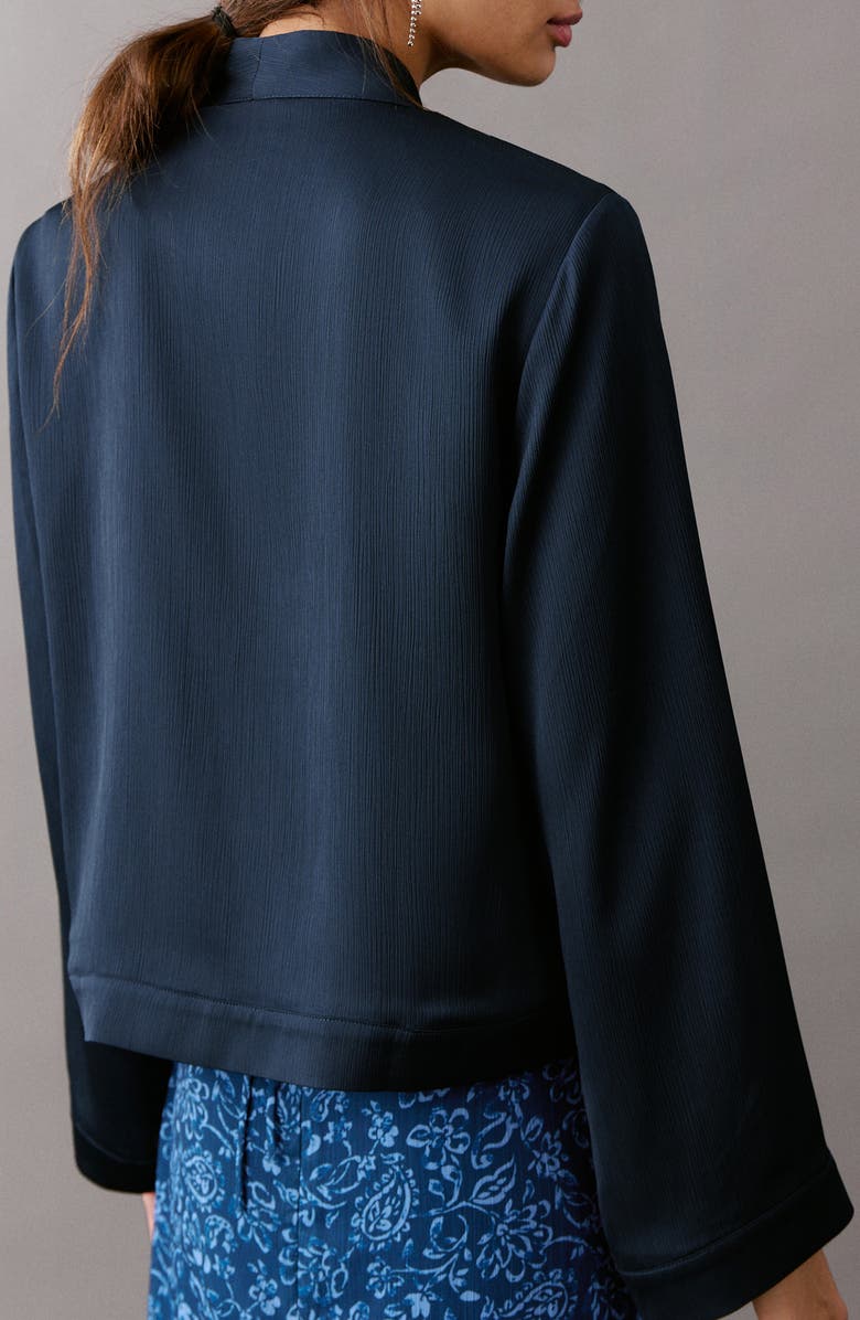 MANGO TEEN Shawl Collar Jacket, Alternate, color, Navy