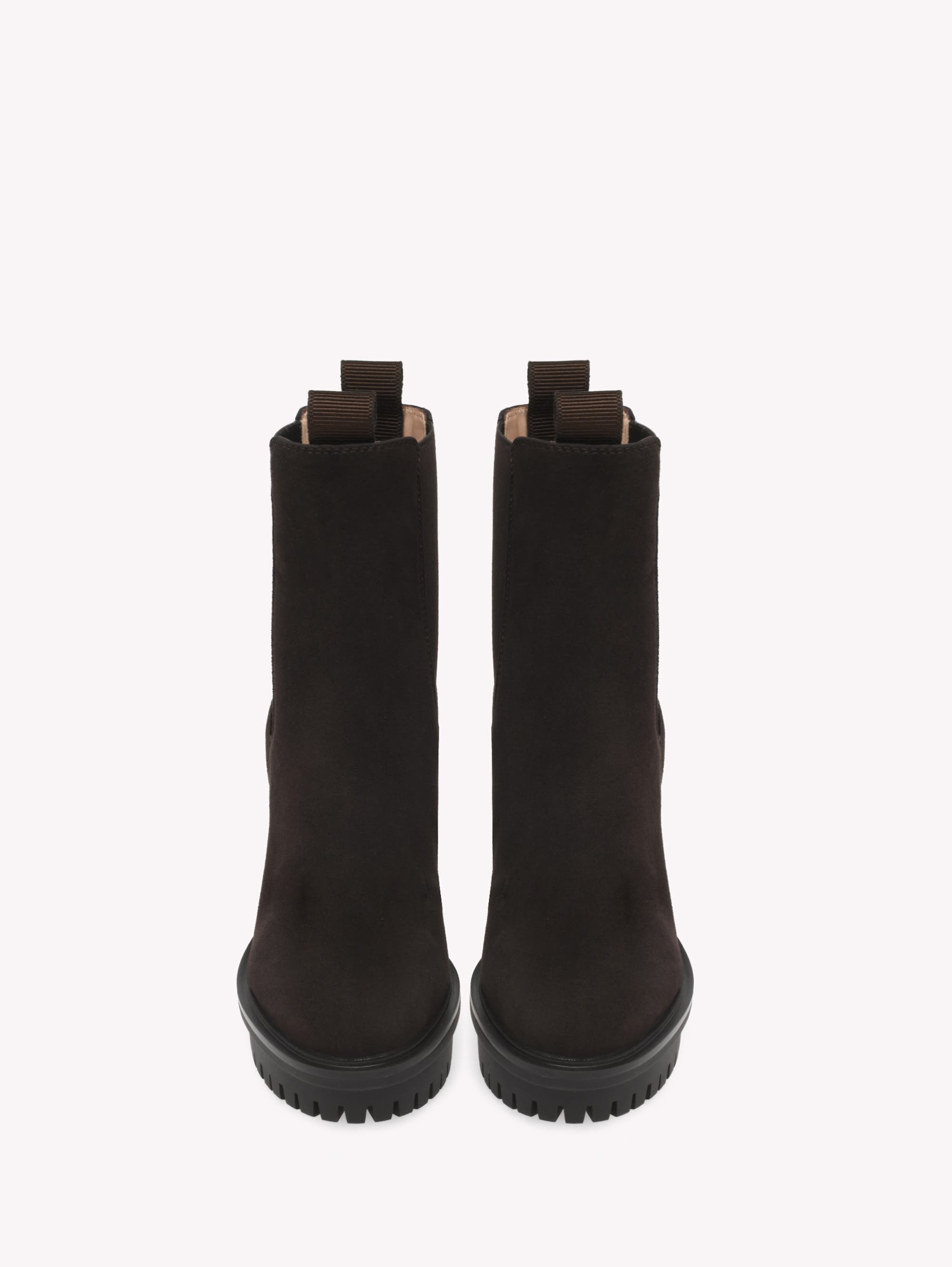 Gianvito Rossi Barry Bootie, Alternate, color, Brown Suede