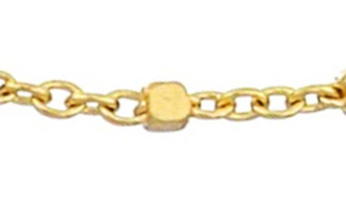 Bony Levy 14k Gold Cube Station Bracelet