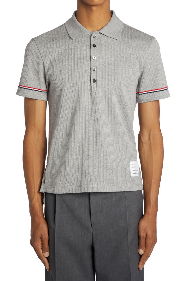 Rib Polo, Main, color, LIGHT GREY