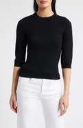 Wit & Wisdom Elbow Sleeve Rib Sweater