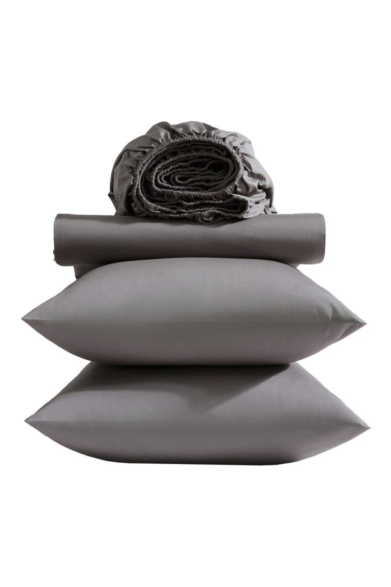 Cool Comfort Sheet Set, Alternate, color, MEDIUM / DARK GREY
