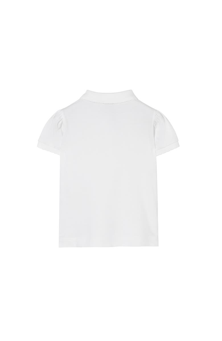 Burberry Kids' Cotton Polo Shirt, Alternate, color, White
