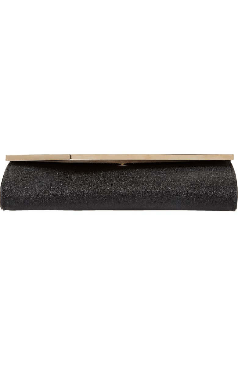 Jimmy Choo Emmie Glitter Leather Clutch, Alternate, color,