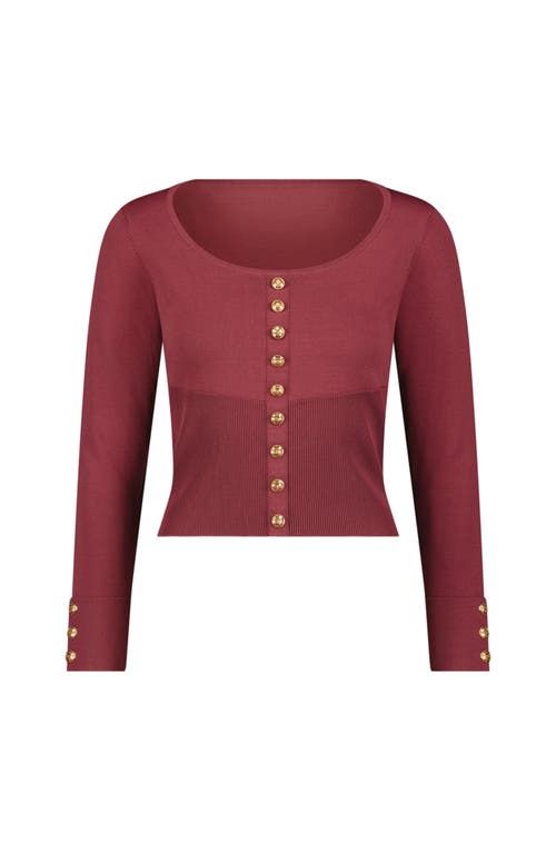 The Noli Shop Edie Knit Top In Pink