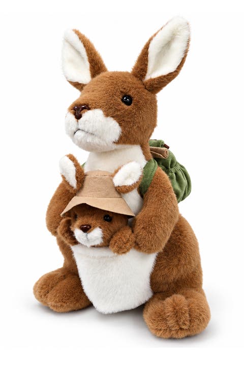Roo And Joey Adventure Kangaroo Plush Toy