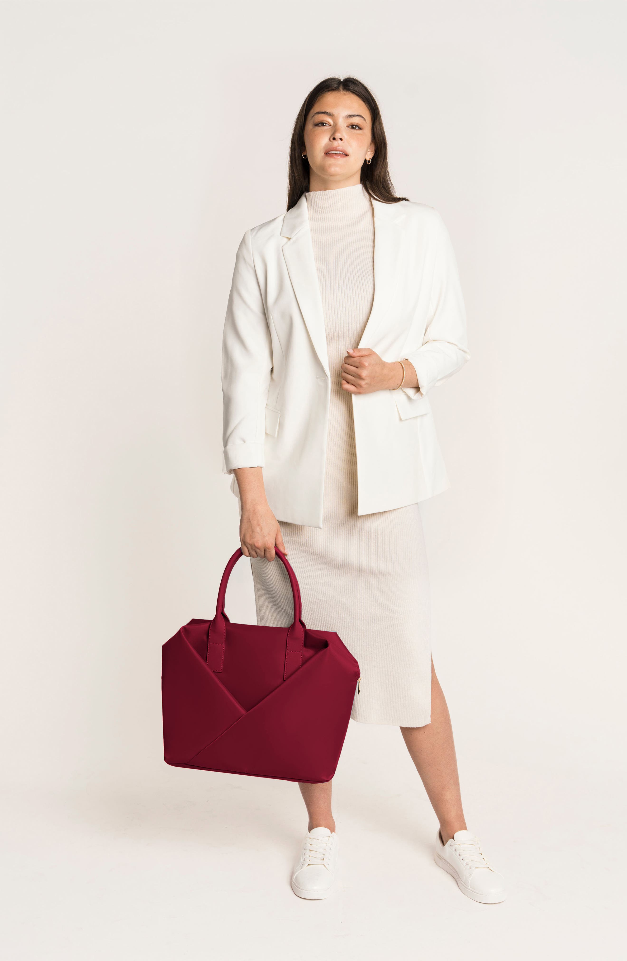 Origami Crossbody Handbag, Alternate, color, Crimson Red