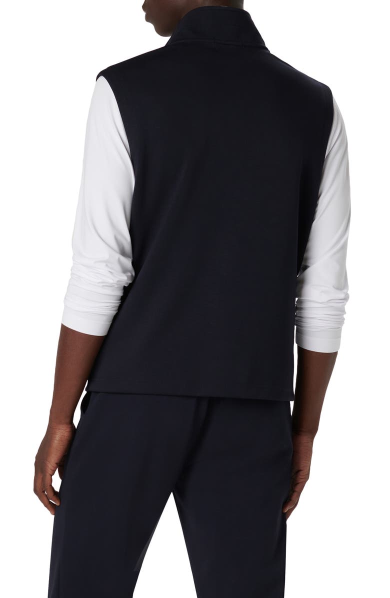 Bugatchi Knit Zip-Up Vest, Alternate, color, Navy