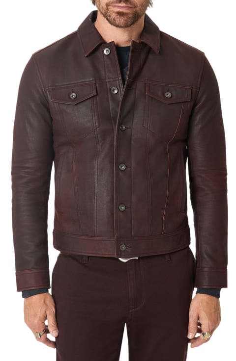 Andrew Leather Trucker Jacket